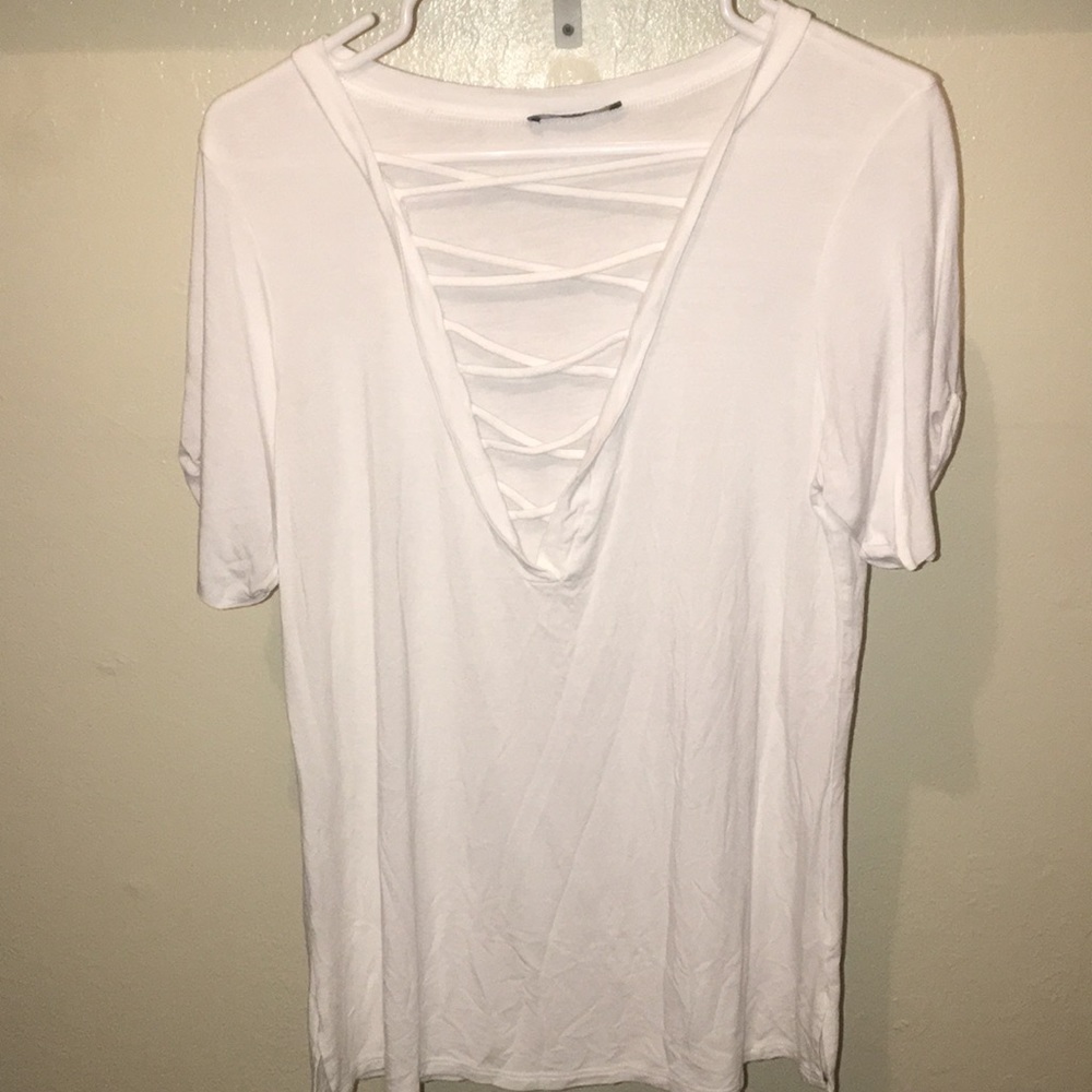 Simple white tee